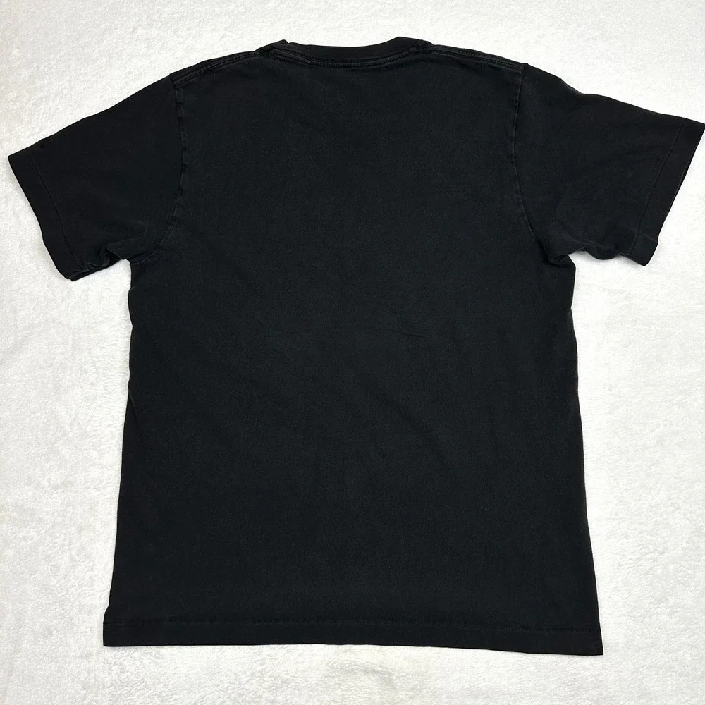 VTG Single Stich Uniqlo KAWS Peanuts Snoopy Skateboard T-Shirt Mens Medium Black